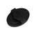 GS Equestrian & Country Round Rubber Curry Comb #colour_black