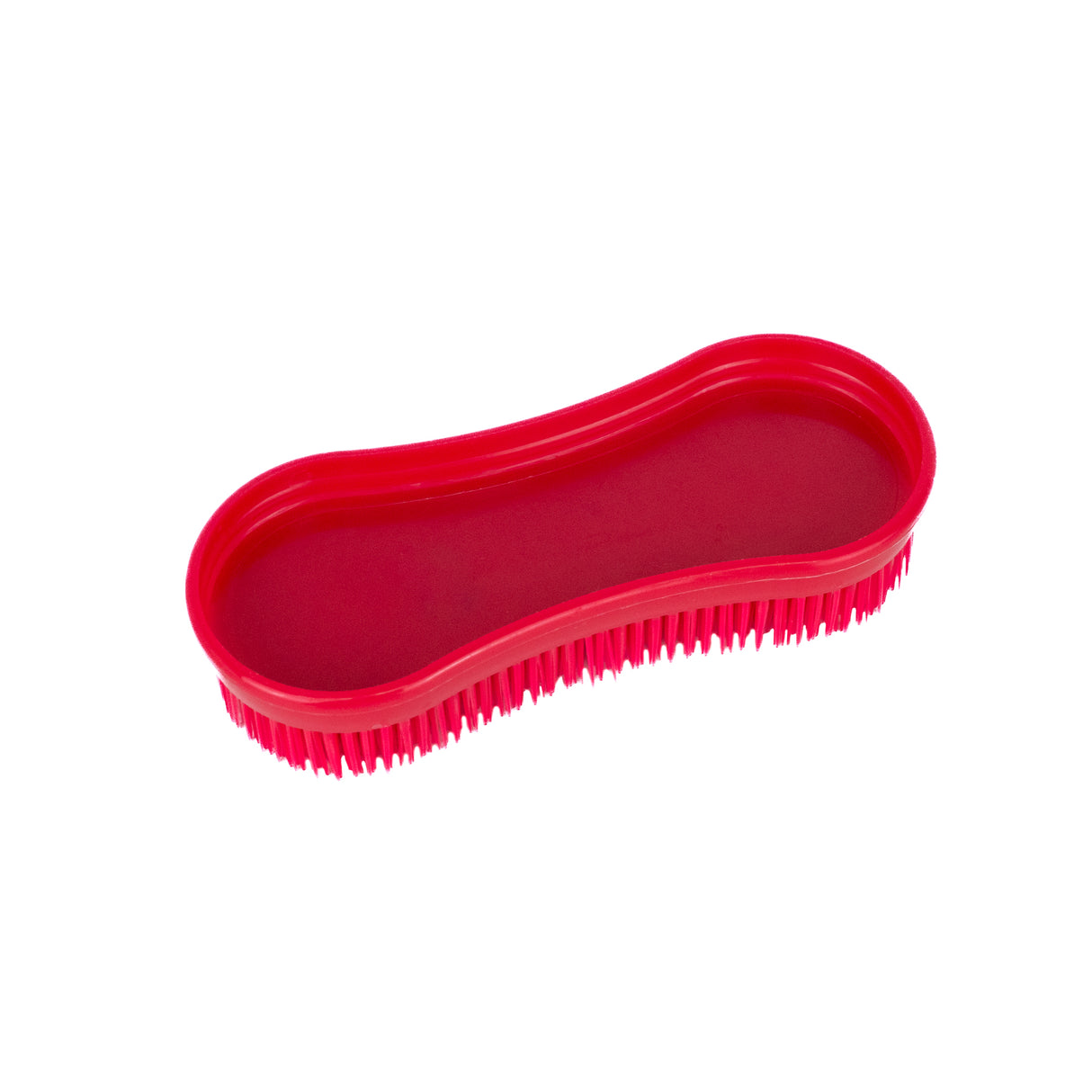 GS Equestrian & Country Plastic Grooming Brush #colour_red