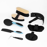 GS Equestrian Black Grooming Kit