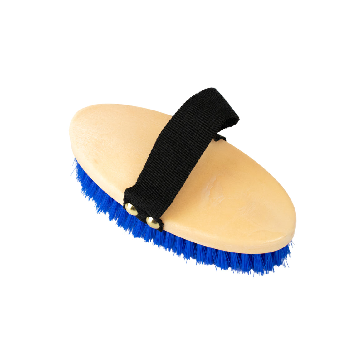 GS Equestrian & Country Plastic Body Brush #colour_blue