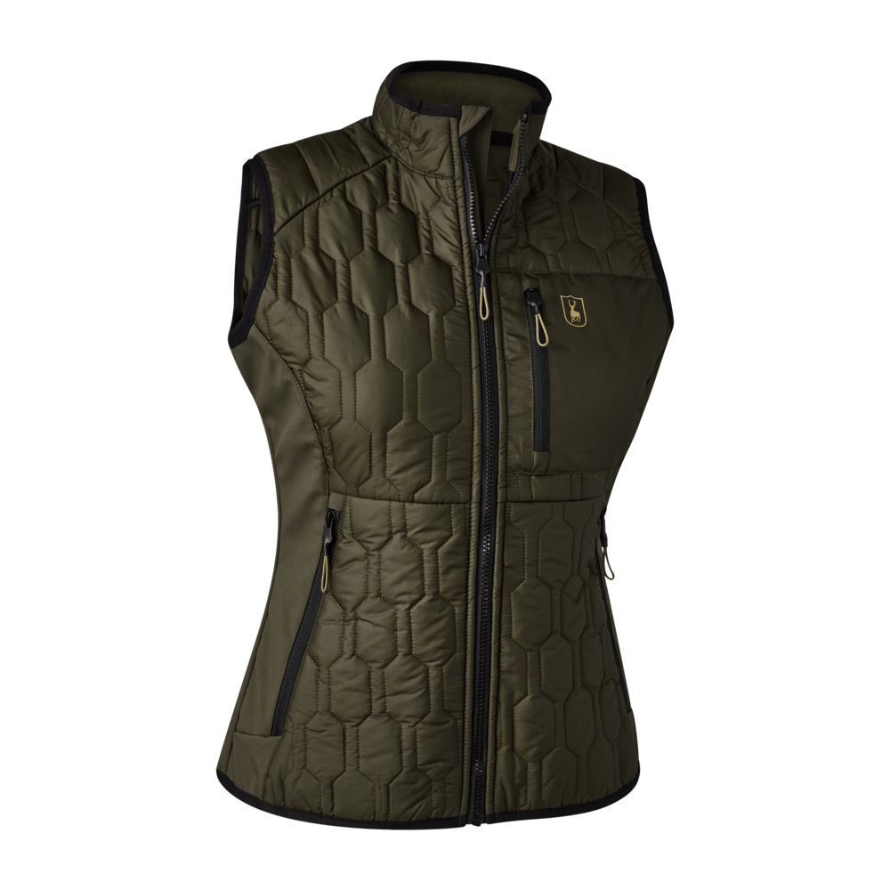 Deerhunter Women's Mossdale Quilted Waistcoat #colour_forest-green