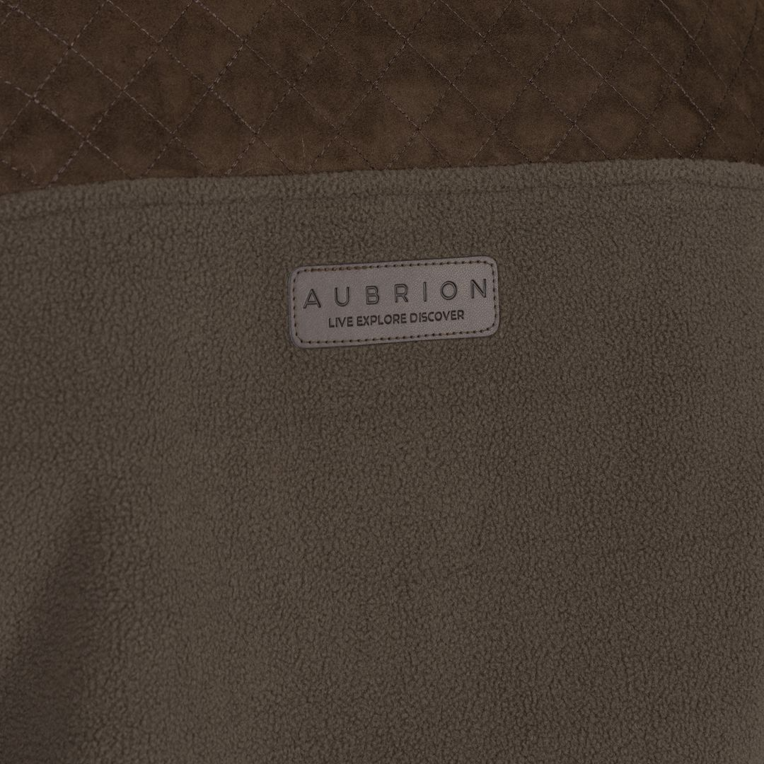 Shires Aubrion Heritage Unisex Full Zip Fleece #colour_dark-olive