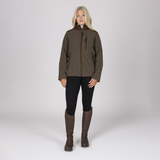 Shires Aubrion Heritage Unisex Full Zip Fleece #colour_dark-olive