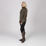 Shires Aubrion Heritage Unisex Full Zip Fleece #colour_dark-olive
