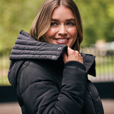 Dublin Belted Ladies Longline Puffer #colour_black