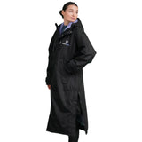 EQUIDRY Women's Thick Fleece Evolution Fixed Hood #colour_black-lilac