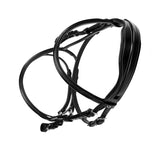 Jumping leather English bridle