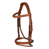 Jumping leather English bridle