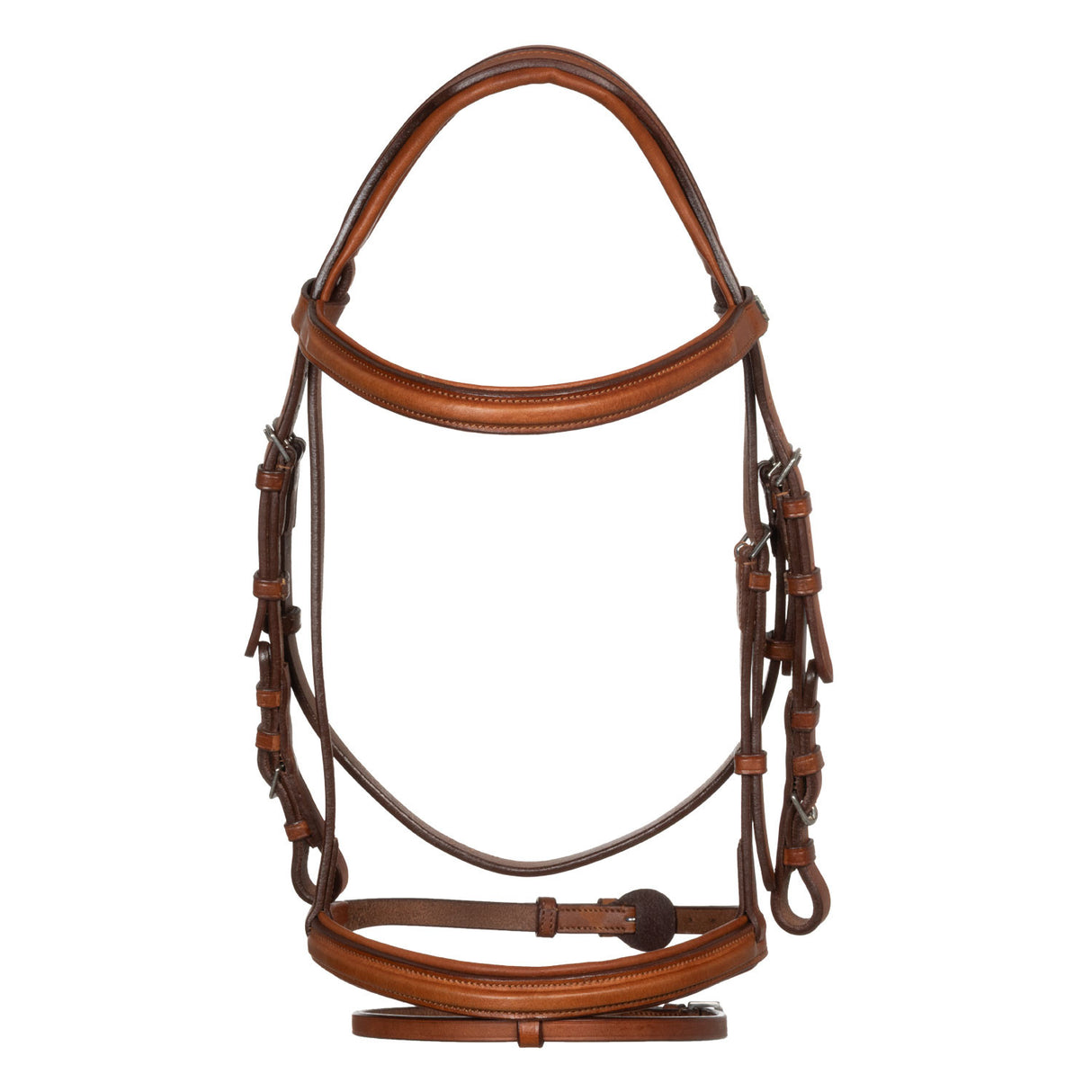 Jumping leather English bridle