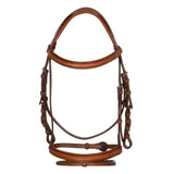 Jumping leather English bridle