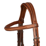 Jumping leather English bridle