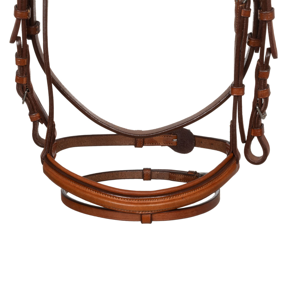 Jumping leather English bridle