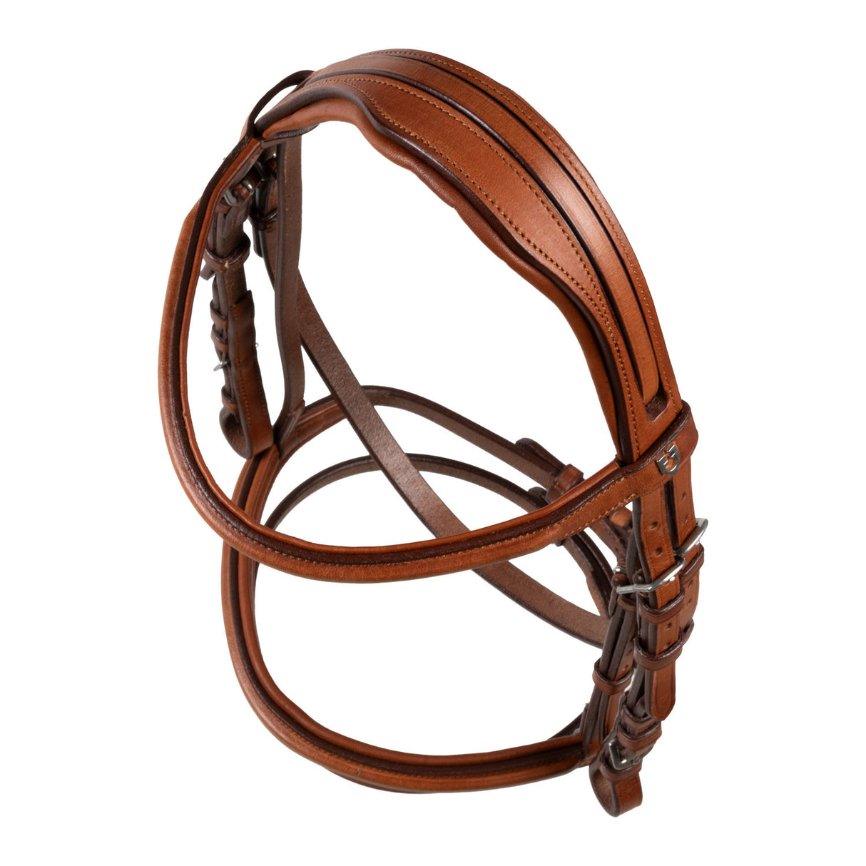 Jumping leather English bridle