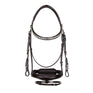 Equestro English Leather Bridle With Glitter