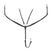 Tanned leather fork breastplate with steel buckles NEW