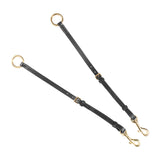 Tanned leather fork breastplate with steel buckles NEW