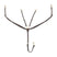 Tanned leather fork breastplate with steel buckles NEW
