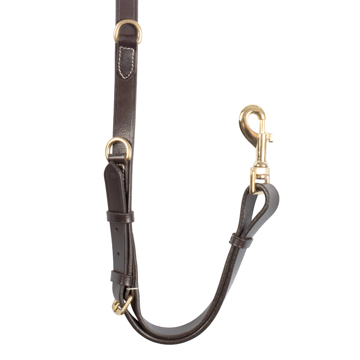 Tanned leather fork breastplate with steel buckles NEW