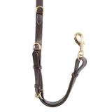 Tanned leather fork breastplate with steel buckles NEW