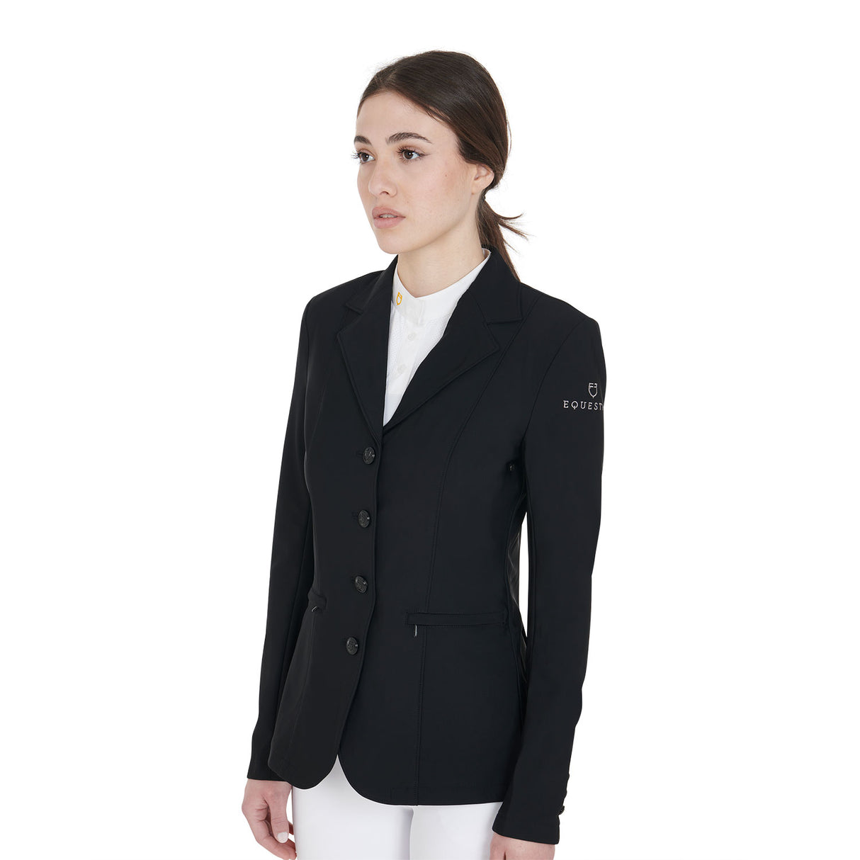 Equestro Women's Four Button Competition Jacket Anatomical Cut