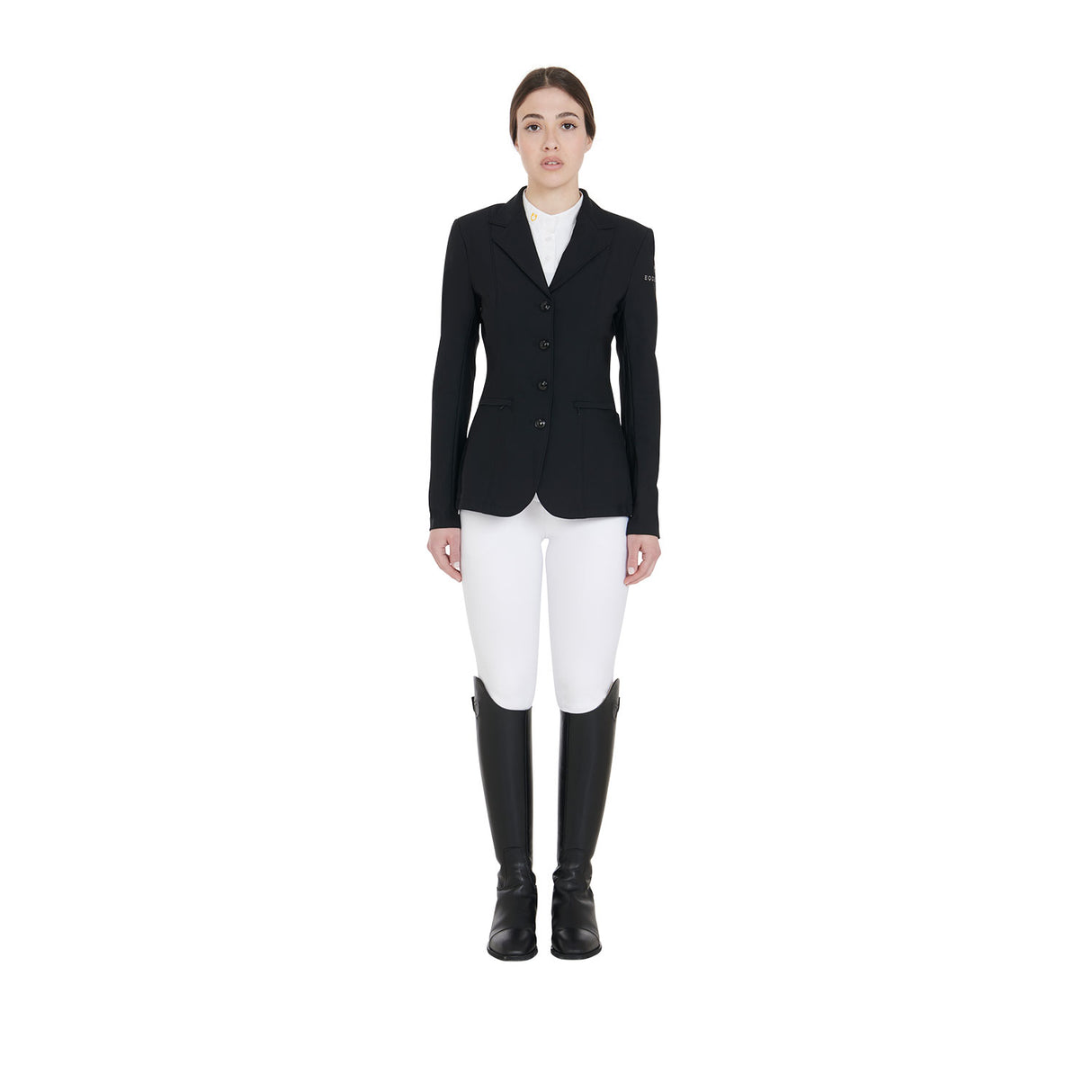 Equestro Women's Four Button Competition Jacket Anatomical Cut