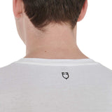 Equestro Men's Slim Fit T-Shirt With Contrasting Writing #colour_white