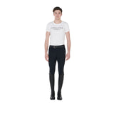 Equestro Men's Slim Fit T-Shirt With Contrasting Writing #colour_white