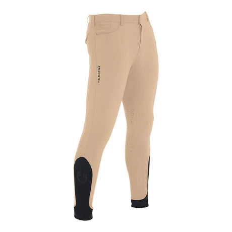 Equestro Men's Slim Fit Grip Breeches With Logo