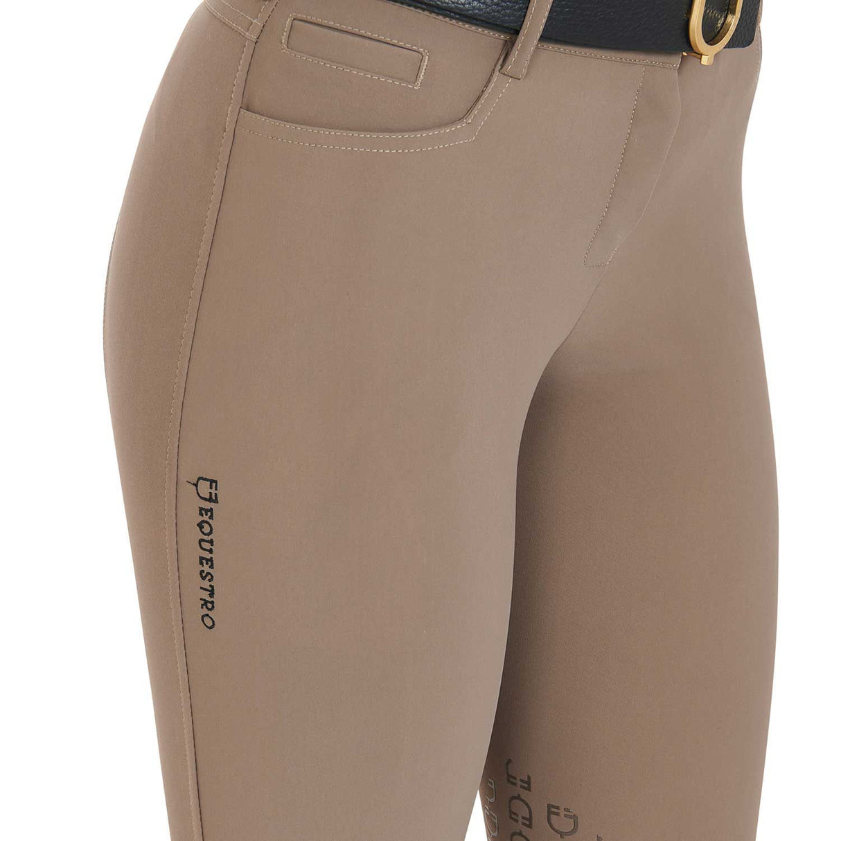 Women's slim fit grip breeches with logo