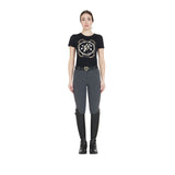 Women's slim fit grip breeches with logo