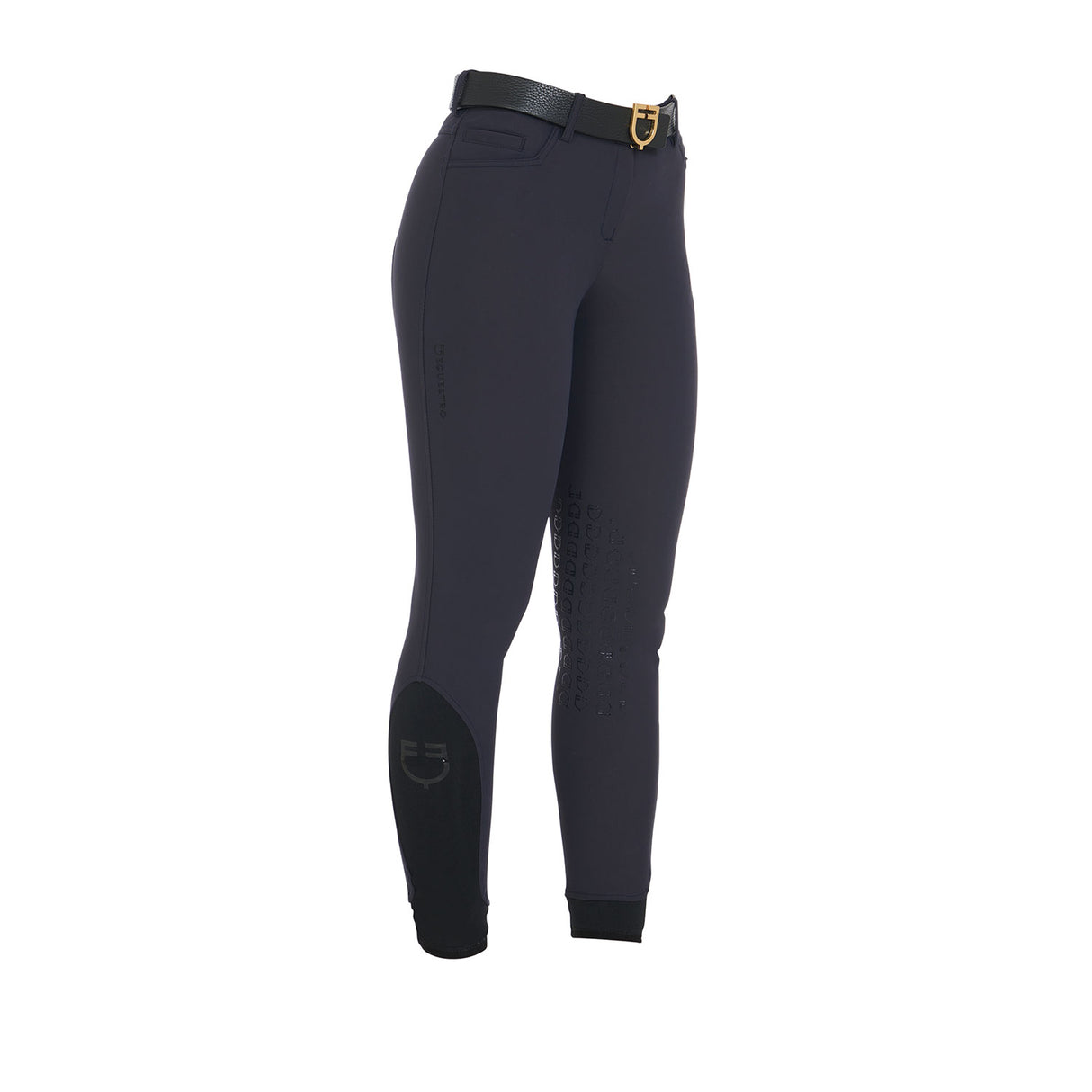 Equestro Women's Slim Fit Grip Breeches With Logo