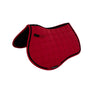 Equestro Jumping Saddle Pad In Breathable Technical Fabric #colour_red
