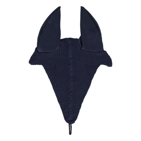 Equestro Meshing Fly Veil With Drawstring At The Noseband #colour_blue