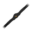 Equestro Jumping Girth Contoured Leather #colour_black
