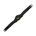 Equestro Jumping Girth Contoured Leather #colour_black