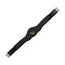 Equestro Jumping Girth Contoured Leather #colour_black