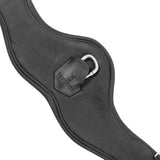 Shaped leather jumping girth