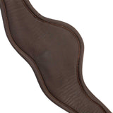 Shaped leather jumping girth