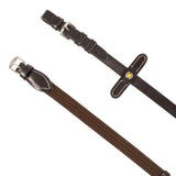Leather Reins with Webbing Strap