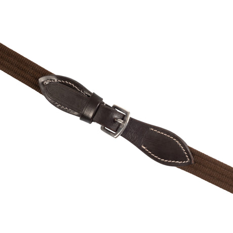 Leather Reins with Webbing Strap