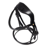 Leather bridle with black clincher