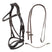 Anatomical bridle with curved noseband