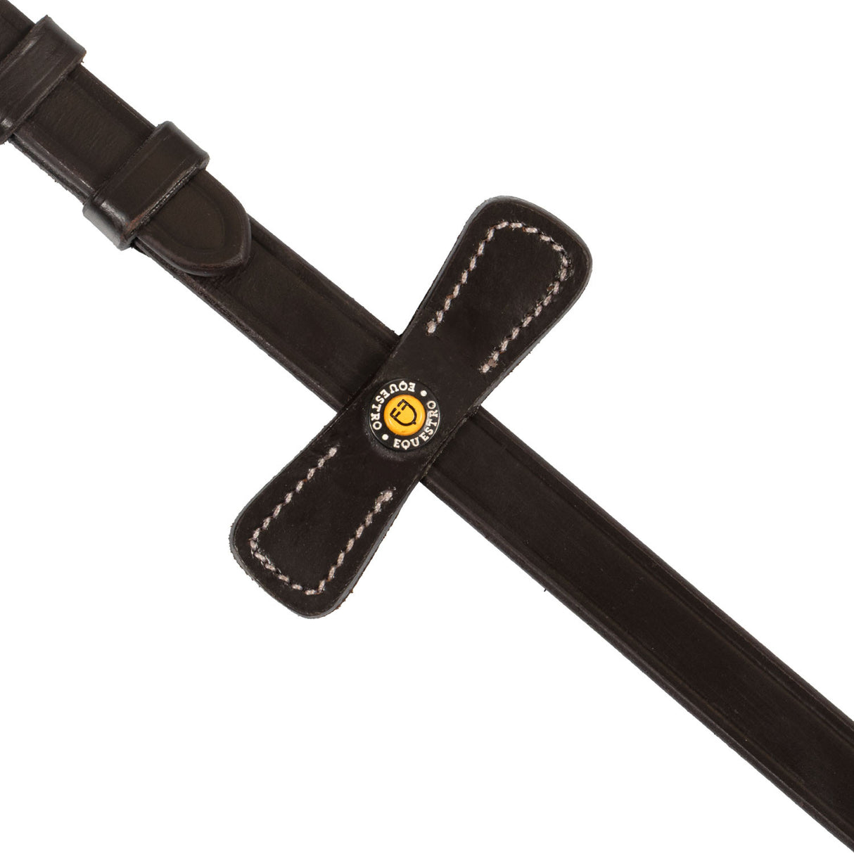Leather solid grip reins with stoppers