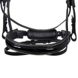 English bridle in polished leather with rhinestones