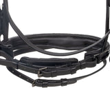English bridle in polished leather with rhinestones