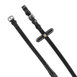 Leather reins with rubber grip