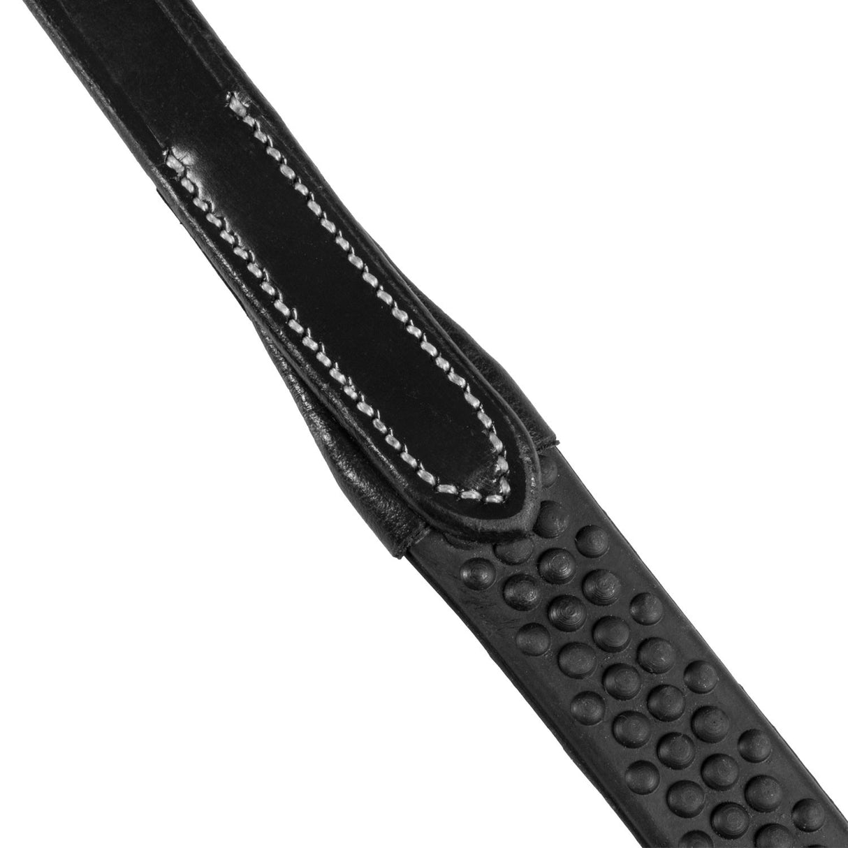 Leather reins with rubber grip