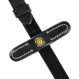 Leather reins with rubber grip