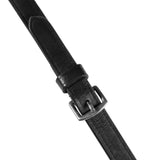 Leather reins with rubber grip