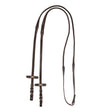 Leather reins with rubber grip